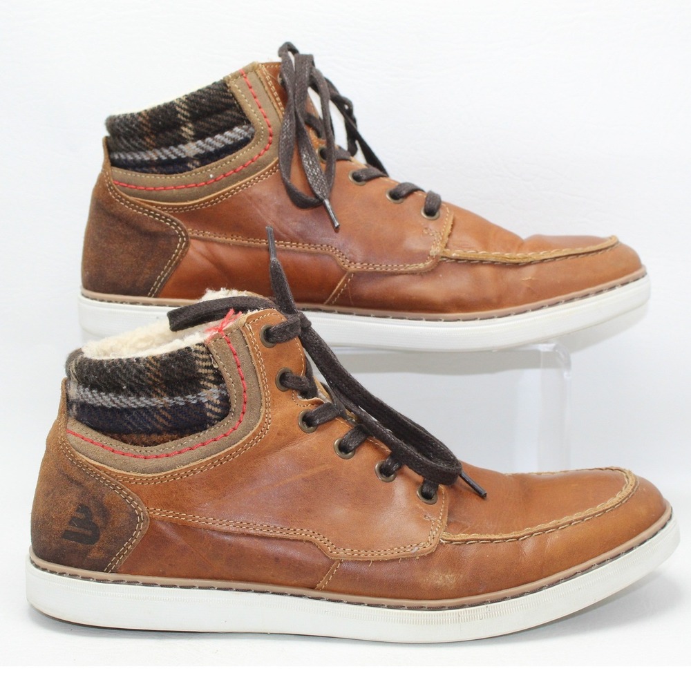Bullboxer‎ Lynnwood Leather Sherpa Lined Boots Men's Size 9